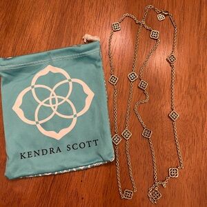 Kendra Scott Devalyn Long Logo Medallion necklace
